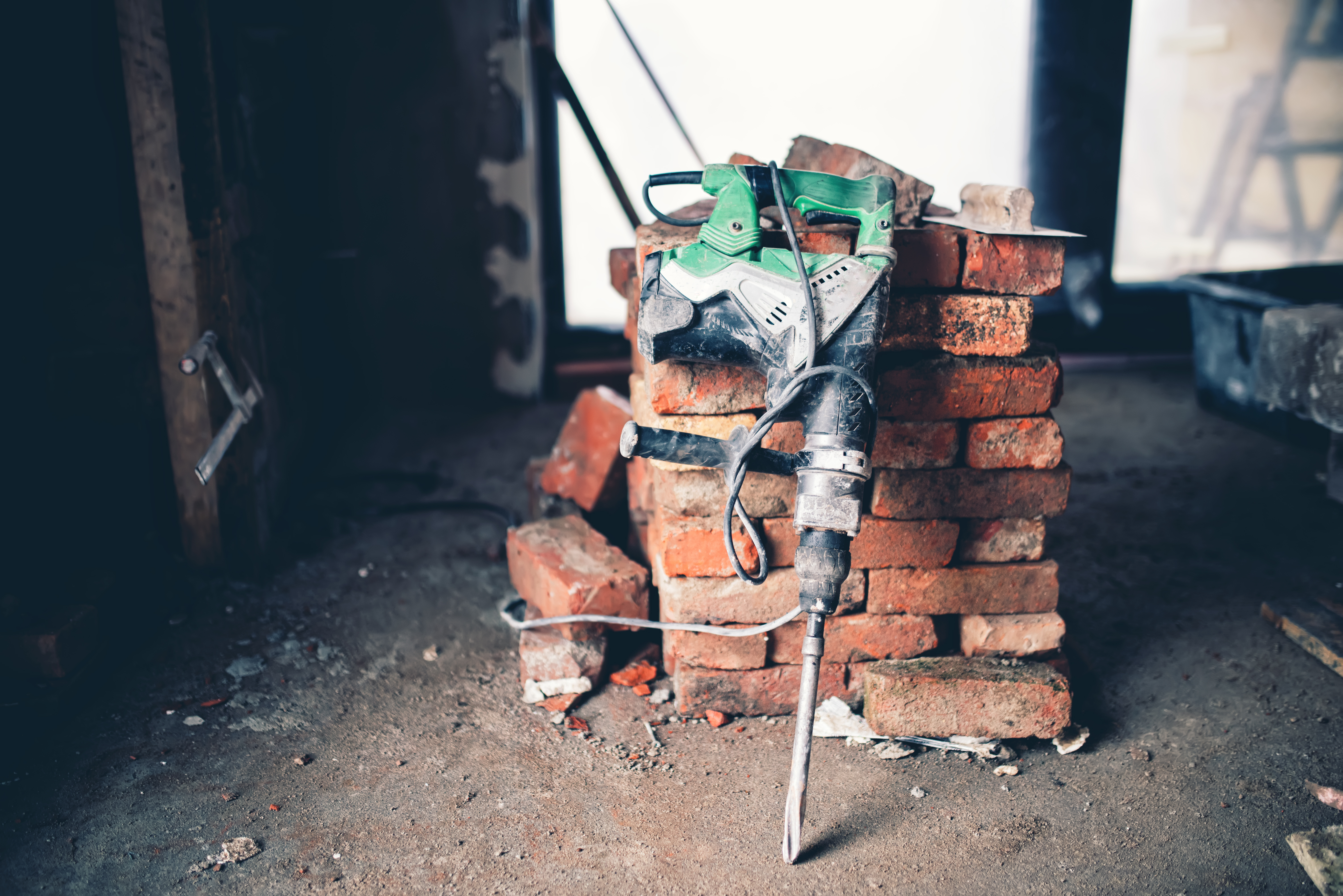 Professional demolition team